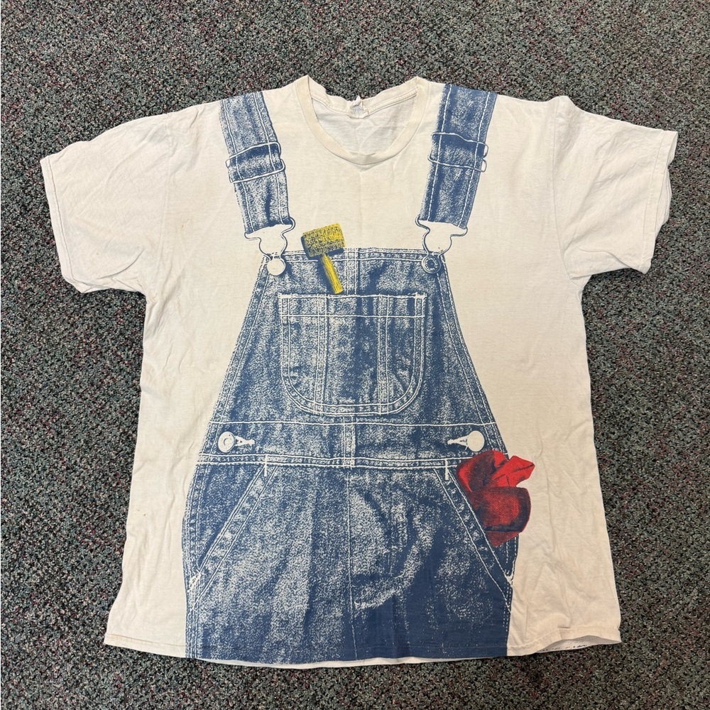 Vintage Gildan Overall Print Tee Size XL